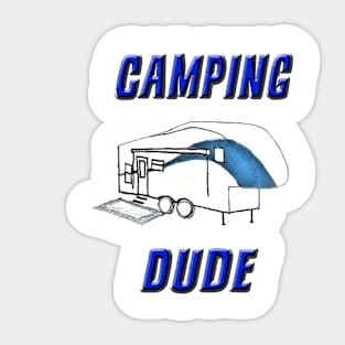 Camping Dude Sticker